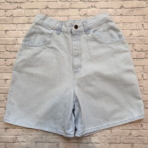 Vintage 90s High Rise Riders by Lee Light Blue Jean Shorts